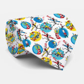 Dr. Seuss | Zeichen mit Stiften Muster Krawatte (Gerollt)
