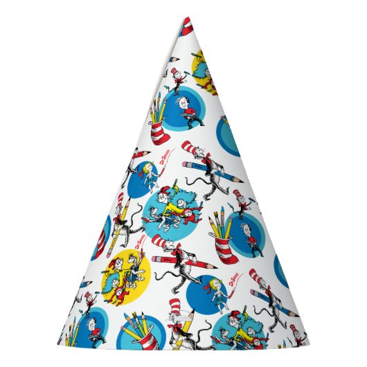 Dr. Seuss | Zeichen mit Stiften Muster Partyhütchen (Links)