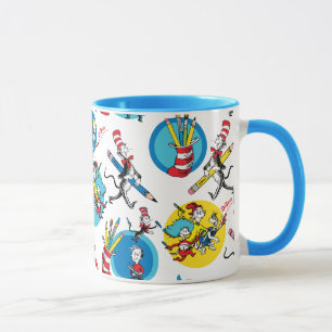 Dr. Seuss   Zeichen mit Stiften Muster Tasse