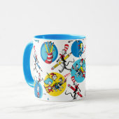 Dr. Seuss | Zeichen mit Stiften Muster Tasse (Vorderseite Links)