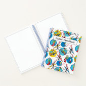 Dr. Seuss| Zeichen mit Zeichnend Stiften Notizblock (Innenseite)