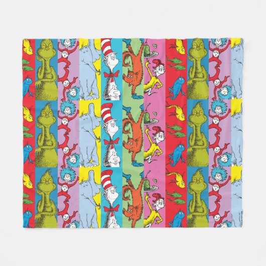 Dr. Seuss | Zeichensatz Fleecedecke (Vorderseite (Horizontal))