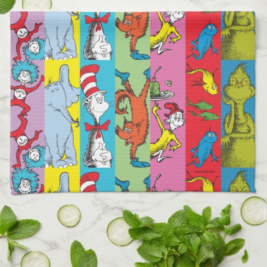 Dr. Seuss | Zeichensatz Geschirrtuch (Gefaltet)