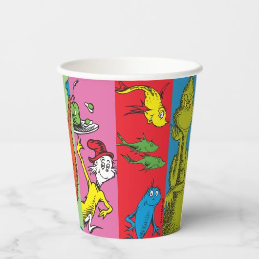 Dr. Seuss | Zeichensatz Pappbecher (Rückseite)