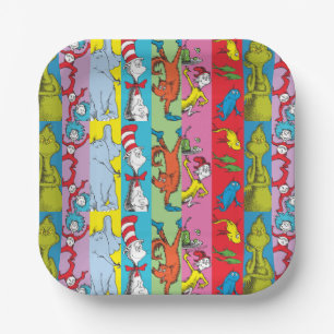 Dr. Seuss Zeichensatz Pappteller