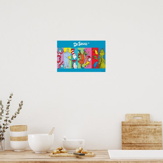 Dr. Seuss | Zeichensatz Poster (Küche)