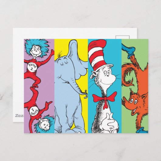 Dr. Seuss | Zeichensatz Postkarte (Vorne/Hinten)