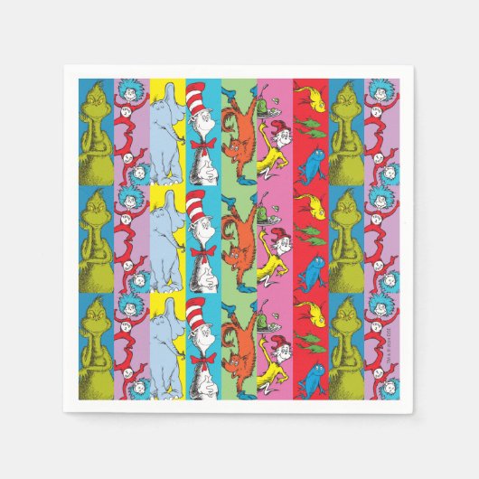 Dr. Seuss | Zeichensatz Serviette (Vorderseite)