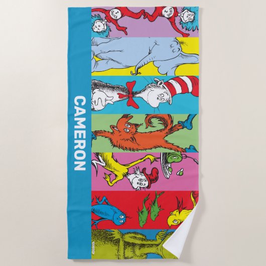 Dr. Seuss | Zeichensatz Strandtuch (Vorderseite)