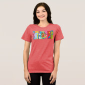 Dr. Seuss | Zeichensatz Tri-Blend Shirt (Vorderseite voll)