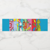 Dr. Seuss | Zeichensatz Wasserflaschenetikett (Einzelnes Label)