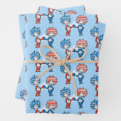 Dr. Seuss | Zwei Dinge: Patriotische Grafik Geschenkpapier Set (Beispiel)