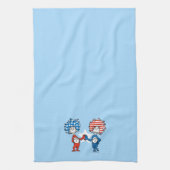 Dr. Seuss | Zwei Dinge: Patriotische Grafik Geschirrtuch (Vertikal)