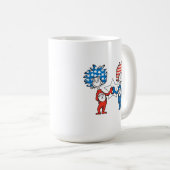 Dr. Seuss | Zwei Dinge: Patriotische Grafik Kaffeetasse (VorderseiteRechts)