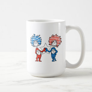 Dr. Seuss Zwei Dinge: Patriotische Grafik Kaffeetasse