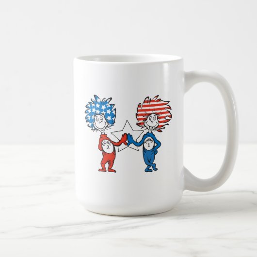 Dr. Seuss | Zwei Dinge: Patriotische Grafik Kaffeetasse (Rechts)