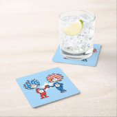 Dr. Seuss | Zwei Dinge: Patriotische Grafik Rechteckiger Pappuntersetzer (Vor Ort)