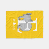 Dr. Seuss's ABC: Brief E - White | Name hinzufügen Fleecedecke (Vorderseite (Horizontal))