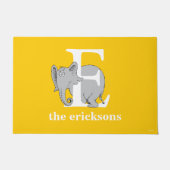 Dr. Seuss's ABC: Brief E - White | Name hinzufügen Fußmatte (Vorderseite)