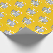 Dr. Seuss's ABC: Brief E - White | Name hinzufügen Geschenkpapier (Ecke)