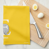 Dr. Seuss's ABC: Brief E - White | Name hinzufügen Geschirrtuch (Viertel Falte)