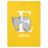 Dr. Seuss's ABC: Brief E - White | Name hinzufügen Klemmbrett (Rückseite)