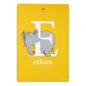 Dr. Seuss's ABC: Brief E - White | Name hinzufügen Mini Klemmbrett (Rückseite)