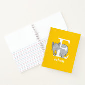 Dr. Seuss's ABC: Brief E - White | Name hinzufügen Notizblock (Innenseite)