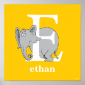 Dr. Seuss's ABC: Brief E - White | Name hinzufügen Poster (Vorne)