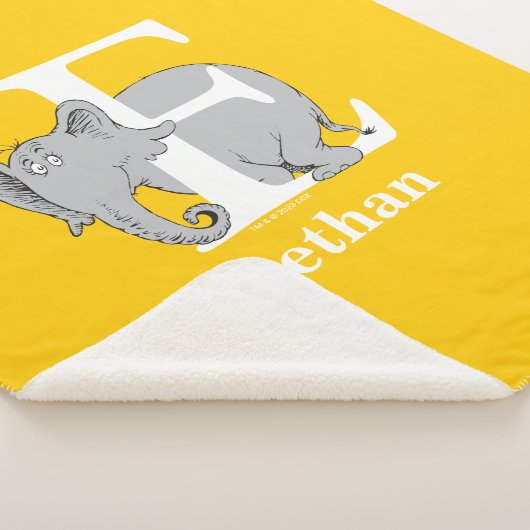 Dr. Seuss's ABC: Brief E - White | Name hinzufügen Sherpadecke (3/4)