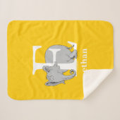 Dr. Seuss's ABC: Brief E - White | Name hinzufügen Sherpadecke (Vorderseite (Horizontal))