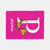 Dr. Seuss's ABC: Brief P - White | Name hinzufügen Fleecedecke (Vorderseite (Horizontal))