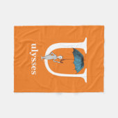 Dr. Seuss's ABC: Brief U - White | Name hinzufügen Fleecedecke (Vorderseite (Horizontal))