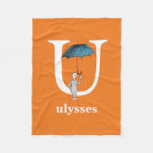 Dr. Seuss's ABC: Brief U - White | Name hinzufügen Fleecedecke (Vorderseite)