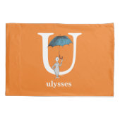 Dr. Seuss's ABC: Brief U - White | Name hinzufügen Kissenbezug (Rückseite)