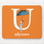Dr. Seuss's ABC: Brief U - White | Name hinzufügen Mousepad (Vorne)