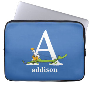 Dr. Seuss's ABC: Buchstabe A - Weiß   Namen hinzuf Laptopschutzhülle