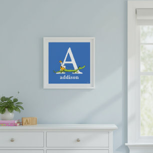 Dr. Seuss's ABC: Buchstabe A - Weiß Namen hinzuf Poster
