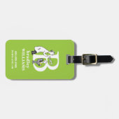 Dr. Seuss's ABC: Buchstabe B — Weiß| Name hinzufüg Gepäckanhänger (Vorderseite horizontal)