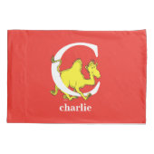 Dr. Seuss's ABC: Buchstabe C - weiß| Name hinzufüg Kissenbezug (Rückseite)