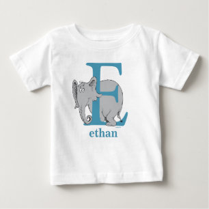 Dr. Seuss's ABC: Buchstabe E - Blau Namen hinzuf Baby T-shirt