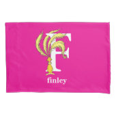 Dr. Seuss's ABC: Buchstabe F — Weiß| Name hinzufüg Kissenbezug (Vorderseite)