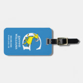 Dr. Seuss's ABC: Buchstabe G - Weiß | Name hinzufü Gepäckanhänger (Vorderseite horizontal)