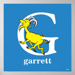 Dr. Seuss's ABC: Buchstabe G - Weiß   Name hinzufü Poster