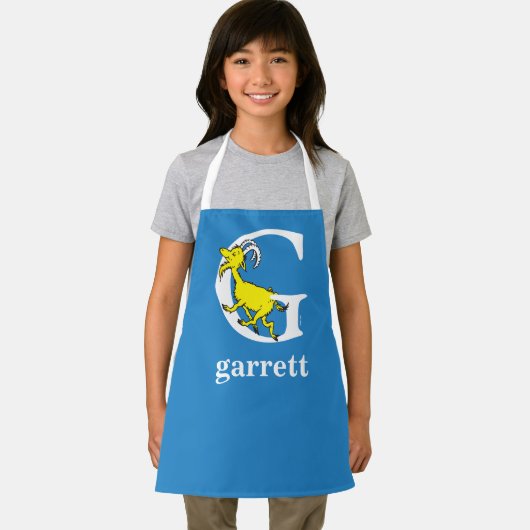 Dr. Seuss's ABC: Buchstabe G - Weiß | Name hinzufü Schürze (Insitu)