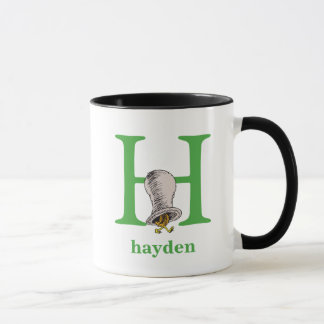 Dr. Seuss's ABC: Buchstabe H — Grün| Name hinzufüg Tasse