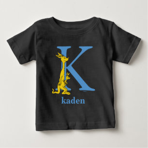 Dr. Seuss's ABC: Buchstabe K - Blau Namen hinzuf Baby T-shirt