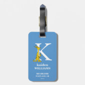 Dr. Seuss's ABC: Buchstabe K — Weiß| Name hinzufüg Gepäckanhänger (Rückseite vertikal)