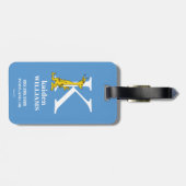 Dr. Seuss's ABC: Buchstabe K — Weiß| Name hinzufüg Gepäckanhänger (Rückseite horizontal)