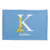 Dr. Seuss's ABC: Buchstabe K — Weiß| Name hinzufüg Kissenbezug (Rückseite)